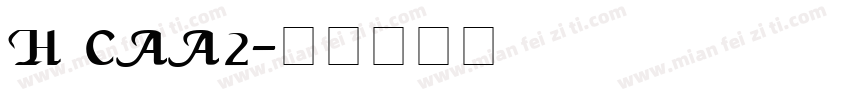 H CAA2字体转换